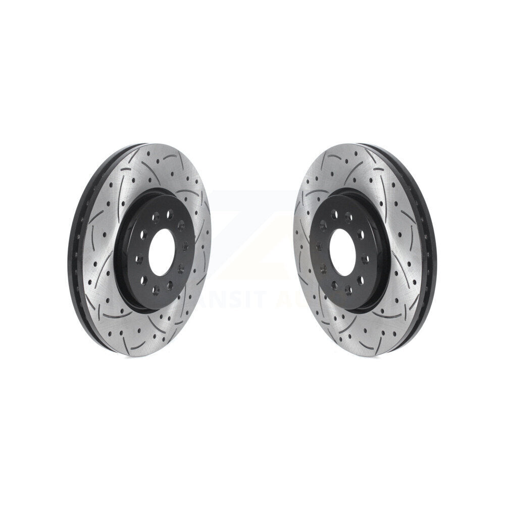 Drill Slot Brake Rotors Front Pair For Chevrolet Equinox GMC Terrain Buick Regal