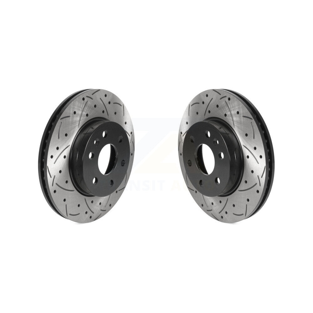 Drilled Slot Brake Rotors Front Pair For 2015-2020 Chevrolet Colorado GMC Canyon