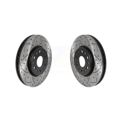 Drill Slot Brake Rotor Front Pair For Chevrolet Traverse GMC Acadia Blazer Buick