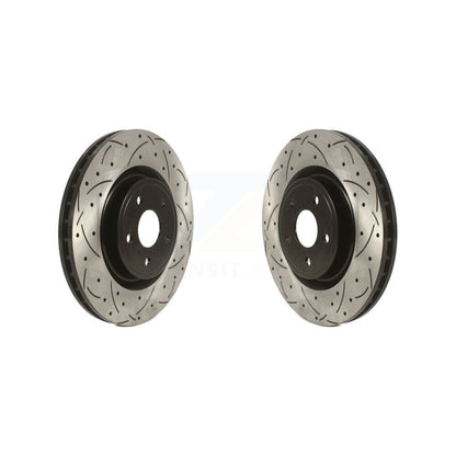 Drilled Slot Disc Brake Rotors Front Pair For Jeep Grand Cherokee Dodge Durango