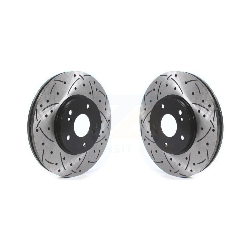Drill Slot Brake Rotor Front Pair For Honda Accord Acura TSX Pilot TL Odyssey CL
