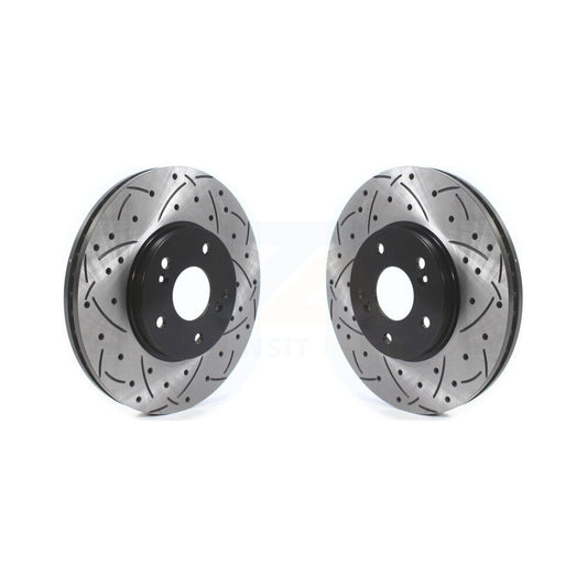 Drill Slot Brake Rotor Front Pair For Honda Accord Acura TSX Pilot TL Odyssey CL