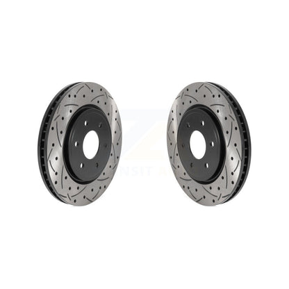 Drilled Slot Brake Rotor Front Pair For Nissan Frontier Pathfinder Xterra Suzuki