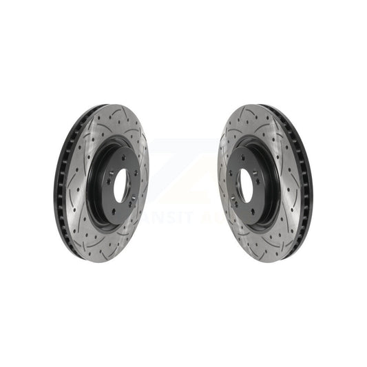 Drill Slot Brake Rotors Front Pair For Hyundai Kia Tucson Sportage Optima Sonata