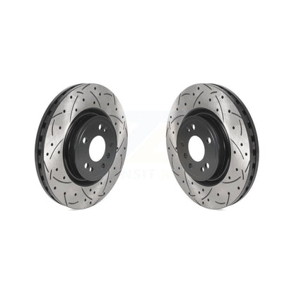 Drilled Slot Brake Rotor Front Pair For Mercedes-Benz ML350 GLE350 ML250 GLE300d