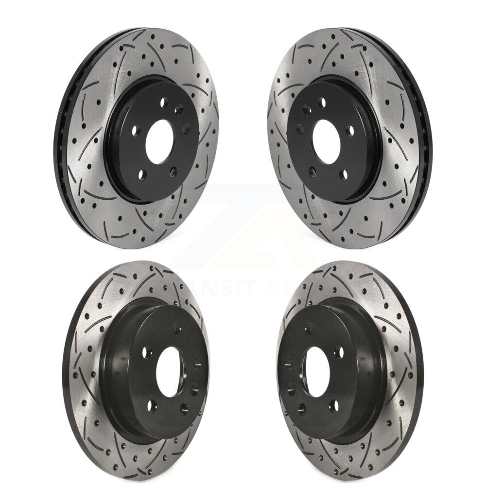 Drill Slot Disc Brake Rotor Front Rear Kit For Chevrolet Buick Encore Trax Sonic