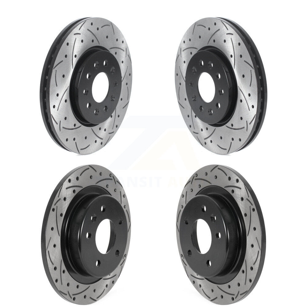 Drilled Slot Brake Rotors Front Rear Kit For Chevrolet Equinox GMC Terrain Buick