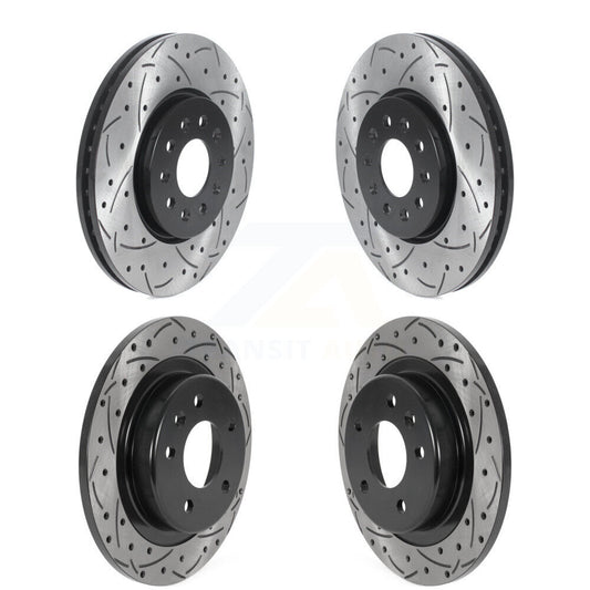 Drilled Slot Brake Rotors Front Rear Kit For Chevrolet Equinox GMC Terrain Buick