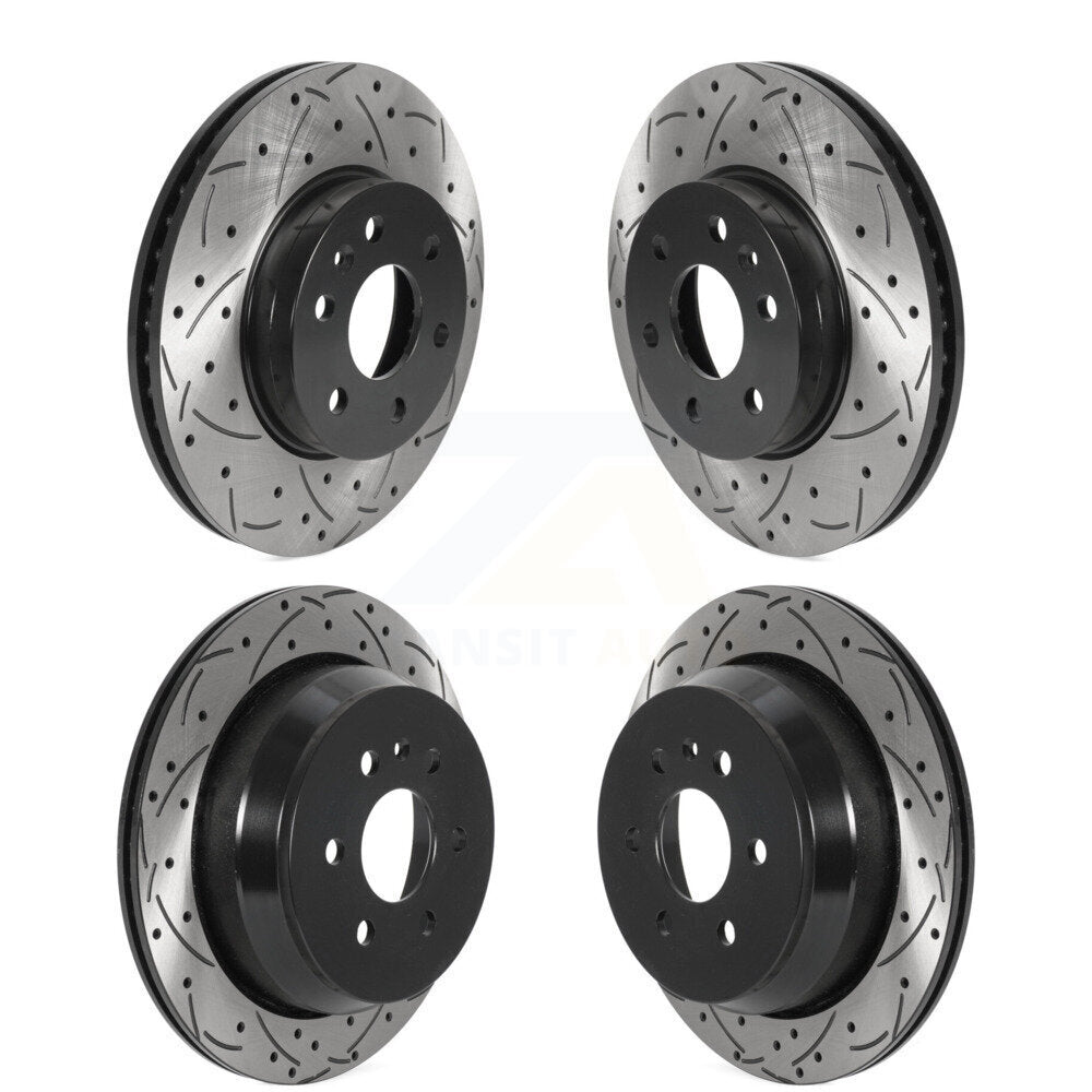 Drilled Slot Disc Brake Rotors Front Rear Kit For Chevrolet Colorado GMC Canyon