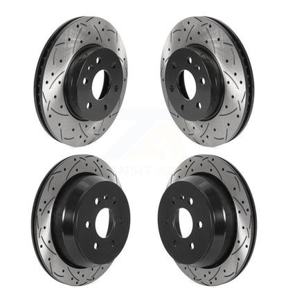 Drilled Slot Disc Brake Rotors Front Rear Kit For Chevrolet Colorado GMC Canyon