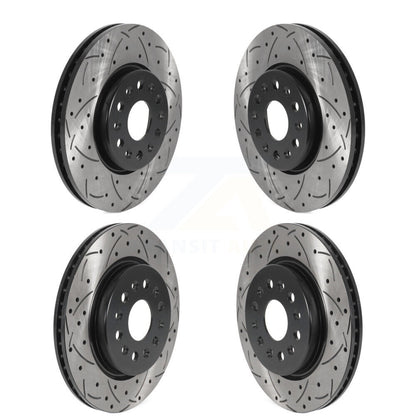 Drilled Slot Brake Rotor Front Rear Kit For Chevrolet Traverse GMC Acadia Blazer