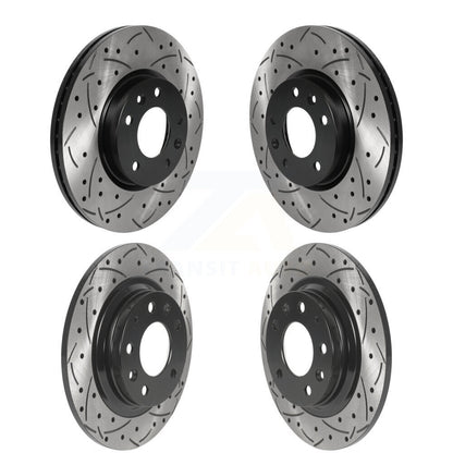 Drill Slot Brake Rotor Front Rear Kit For Ford Fusion Mazda 6 Lincoln MKZ Zephyr