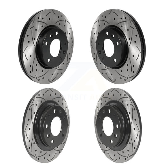 Drill Slot Brake Rotor Front Rear Kit For Ford Fusion Mazda 6 Lincoln MKZ Zephyr