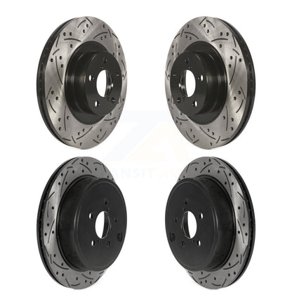 Coated Drill Slot Disc Brake Rotors Front Rear Kit For Subaru BRZ Toyota 86 GR86