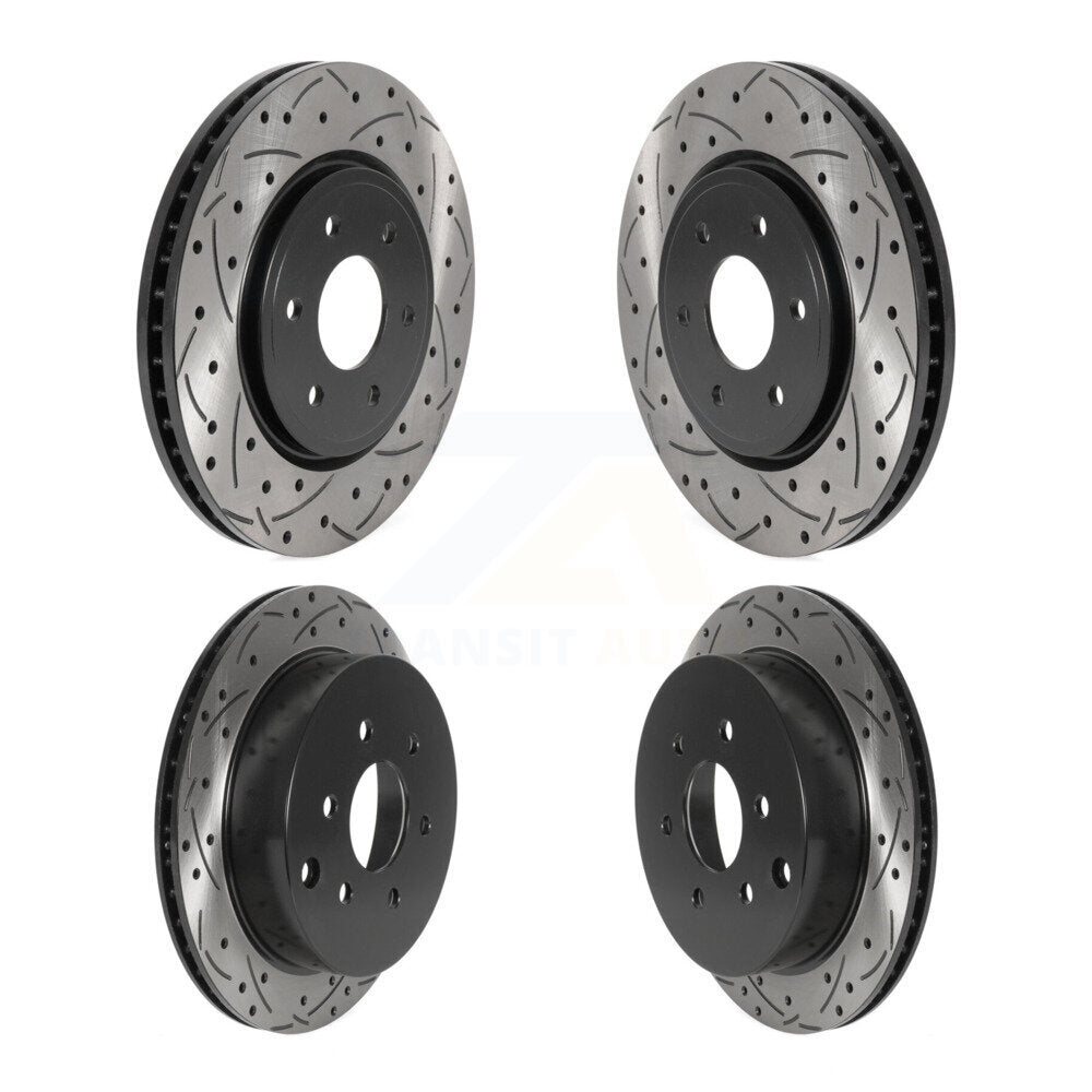 Drill Slot Brake Rotors Front Rear Kit For Nissan Frontier Xterra Suzuki Equator