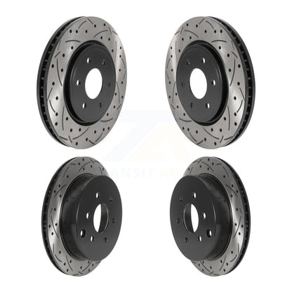 Drill Slot Brake Rotors Front Rear Kit For Nissan Frontier Xterra Suzuki Equator