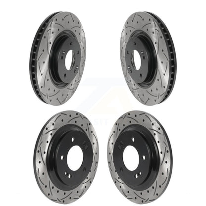 Drill Slot Disc Brake Rotor Front Rear Kit For Kia Optima Hyundai Sonata Cadenza