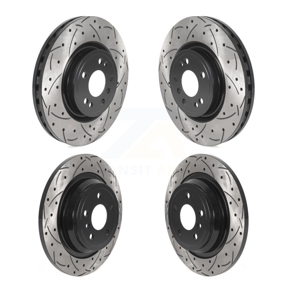 Drill Slot Disc Brake Rotors Front Rear Kit For Mercedes-Benz ML350 GLE350 ML250