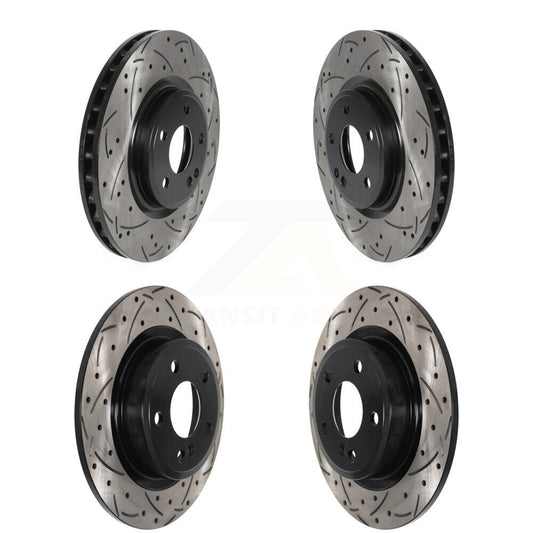 Drill Slot Brake Rotors Front Rear Kit For Mercedes-Benz GLA250 CLA250 B250 QX30