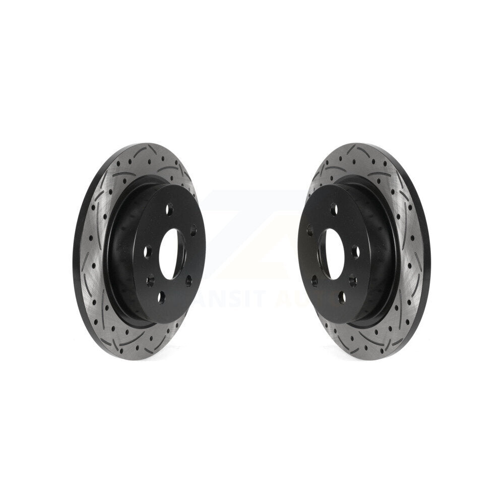 Drill Slot Disc Brake Rotors Rear Pair For Chevrolet Malibu Buick Regal LaCrosse