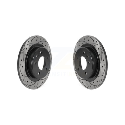 Drill Slot Brake Rotors Rear Pair For Chevrolet Equinox GMC Terrain Malibu Buick