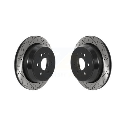 Drilled Slot Brake Rotors Rear Pair For 2015-2020 Chevrolet Colorado GMC Canyon