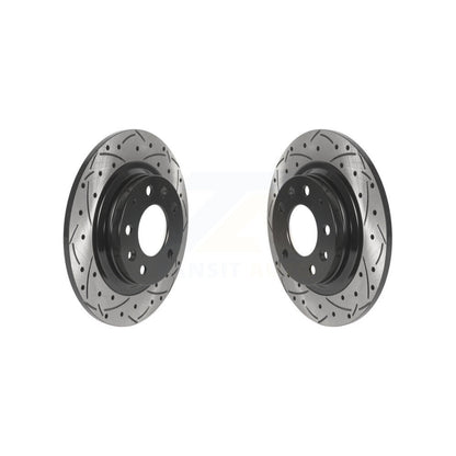 Drill Slot Brake Rotors Rear Pair For Ford Fusion Mazda 6 MX-5 Miata Lincoln MKZ