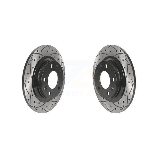 Drill Slot Brake Rotors Rear Pair For Ford Fusion Mazda 6 MX-5 Miata Lincoln MKZ