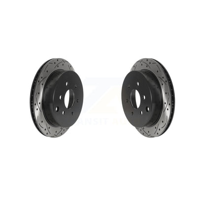 Drill Slot Disc Brake Rotors Rear Pair For Nissan Frontier Xterra Suzuki Equator