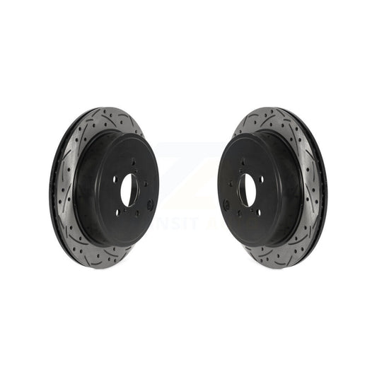 Drill Slot Brake Rotor Rear Pair For Subaru Outback Legacy BRZ Scion FR-S Toyota