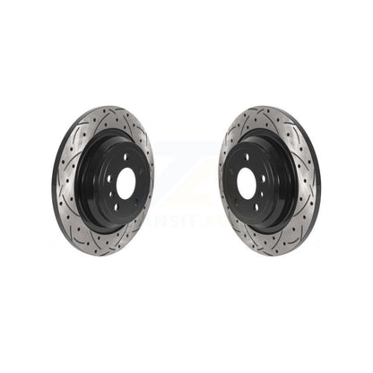 Drilled Slot Brake Rotors Rear Pair For Mercedes-Benz ML350 GLE350 ML250 GLE300d
