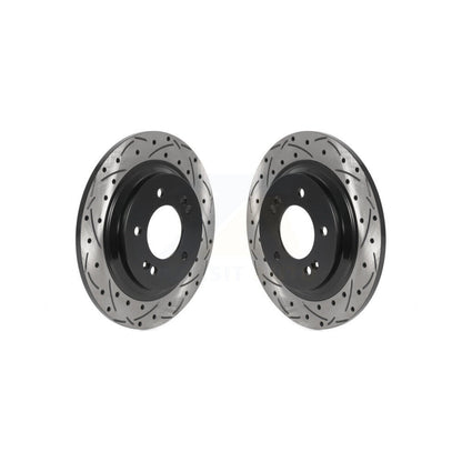 Drill Slot Brake Rotor Rear Pair For Hyundai Kia Sonata Optima Kona Forte5 GT EV