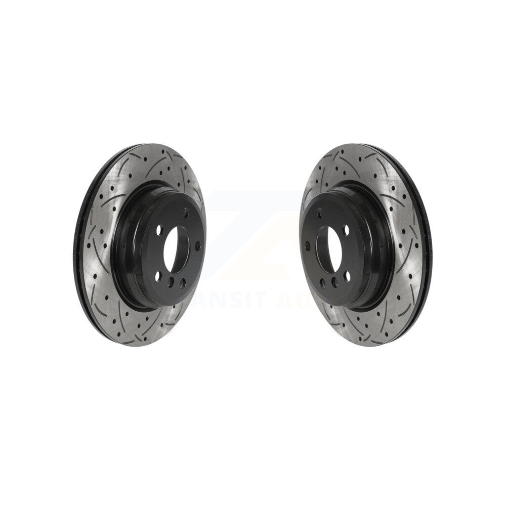 Drill Slot Brake Rotor Rear Pair For BMW 330i xDrive 328i 335i 428i 340i 435i GT