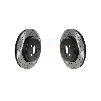 Drill Slot Brake Rotor Rear Pair For BMW 330i xDrive 328i 335i 428i 340i 435i GT
