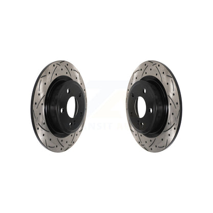Drill Slot Brake Rotor Rear Pair For Mercedes-Benz GLA250 CLA250 B250 INFINITI B