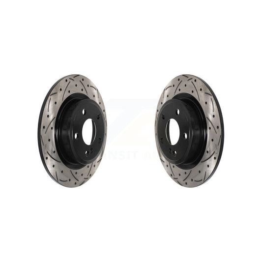 Drill Slot Brake Rotor Rear Pair For Mercedes-Benz GLA250 CLA250 B250 INFINITI B