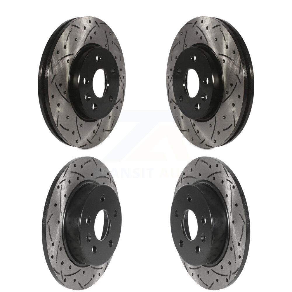 Drill Slot Disc Brake Rotors Front Rear Kit For Chevrolet Cruze Bolt EV EUV Volt