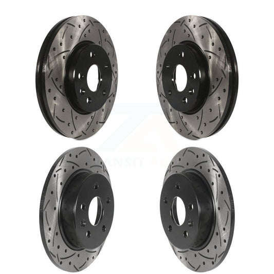 Drill Slot Disc Brake Rotors Front Rear Kit For Chevrolet Cruze Bolt EV EUV Volt