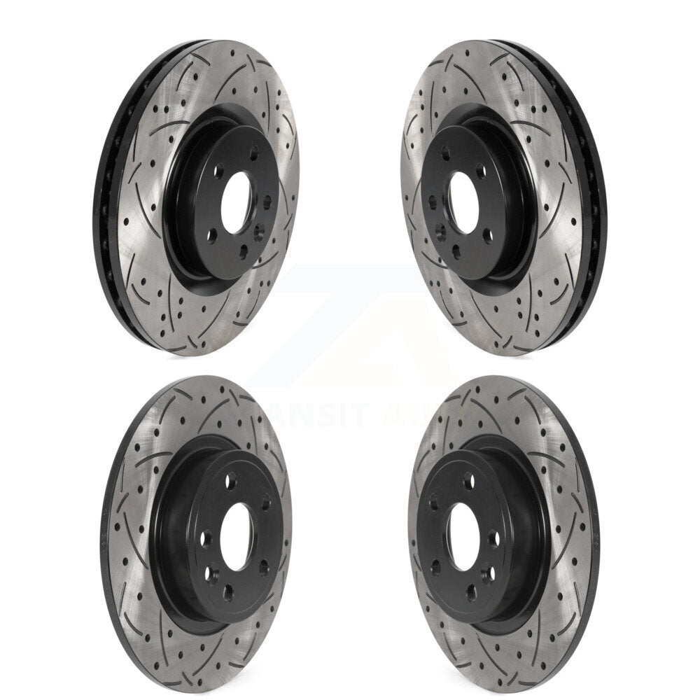Drill Slot Disc Brake Rotor Front Rear Kit For Land Rover Discovery Sport Jaguar