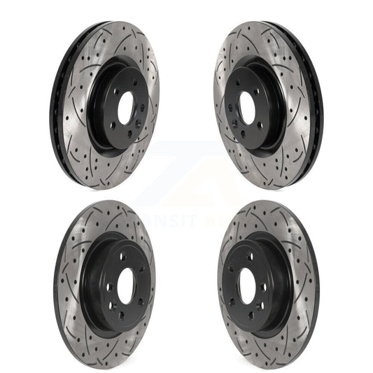 Drill Slot Disc Brake Rotor Front Rear Kit For Land Rover Discovery Sport Jaguar