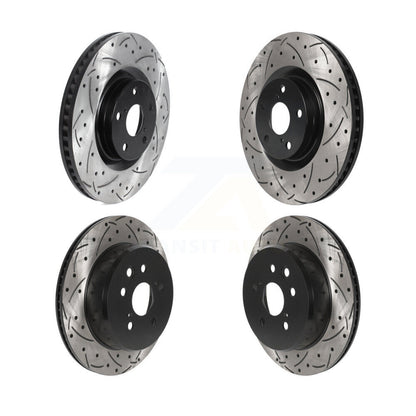 Drilled Slot Brake Rotors Front Rear Kit For Lexus IS300 IS350 GS350 RC350 RC300