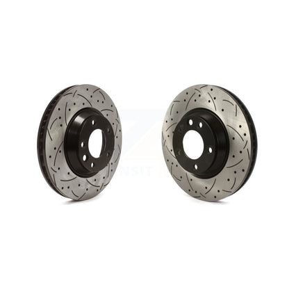 Drill Slot Brake Rotors Front Kit For Audi Q7 Porsche Cayenne Volkswagen Touareg