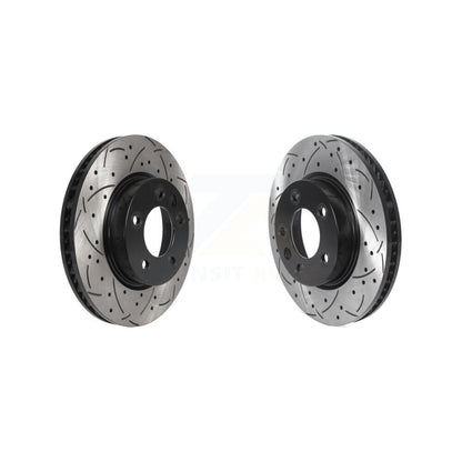 Drilled Slot Disc Brake Rotors Front Kit For Volkswagen Touareg Porsche Cayenne