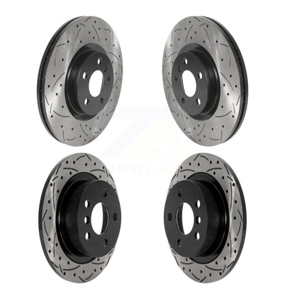Drill Slot Brake Rotors Front Rear Kit For 17-23 Mini Cooper Countryman S ALL4