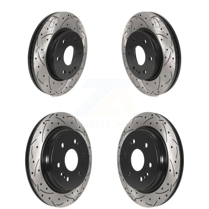 Drill Slot Brake Rotor Front Rear Kit For GMC Chevrolet Silverado 1500 Sierra XL