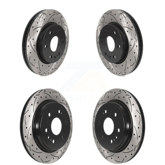 Drill Slot Brake Rotor Front Rear Kit For GMC Chevrolet Silverado 1500 Sierra XL