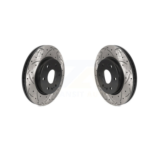 Drill Slot Brake Rotors Front Pair For GMC Chevrolet Silverado 1500 Sierra Yukon
