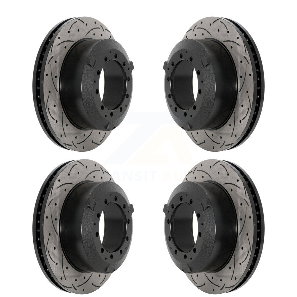Drill Slot Brake Rotor Front Rear Kit For International TerraStar IC Corporation