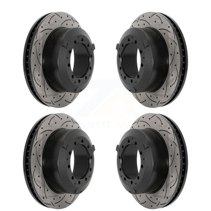 Drill Slot Brake Rotor Front Rear Kit For International TerraStar IC Corporation