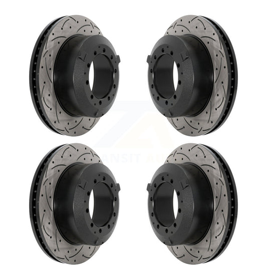 Drill Slot Brake Rotor Front Rear Kit For International TerraStar IC Corporation